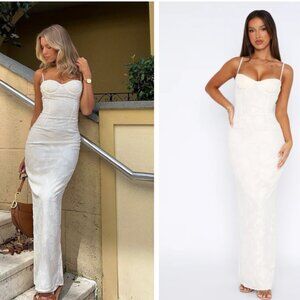 WHITE FOX: Poppy Dream Maxi Dress Cream